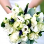 Bruidsboeket | Rozen, Lisianthus, Freesia’s en Veronica